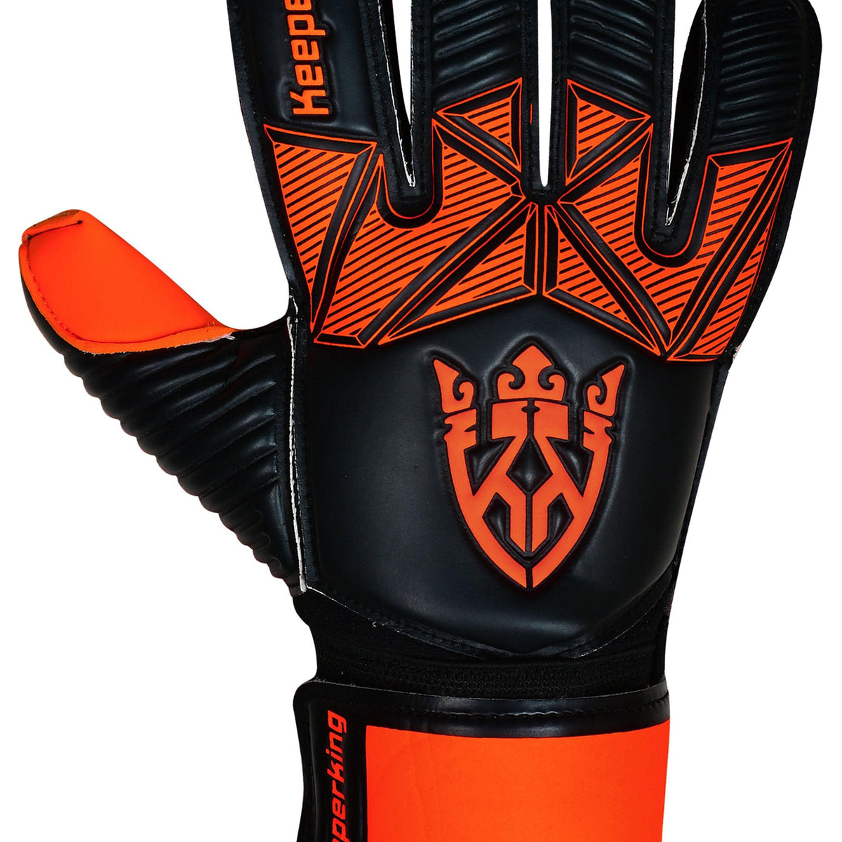 ALPHA ORANGE WITHOUT FINGERSAVE goalkeeper gloves – Keeperking
