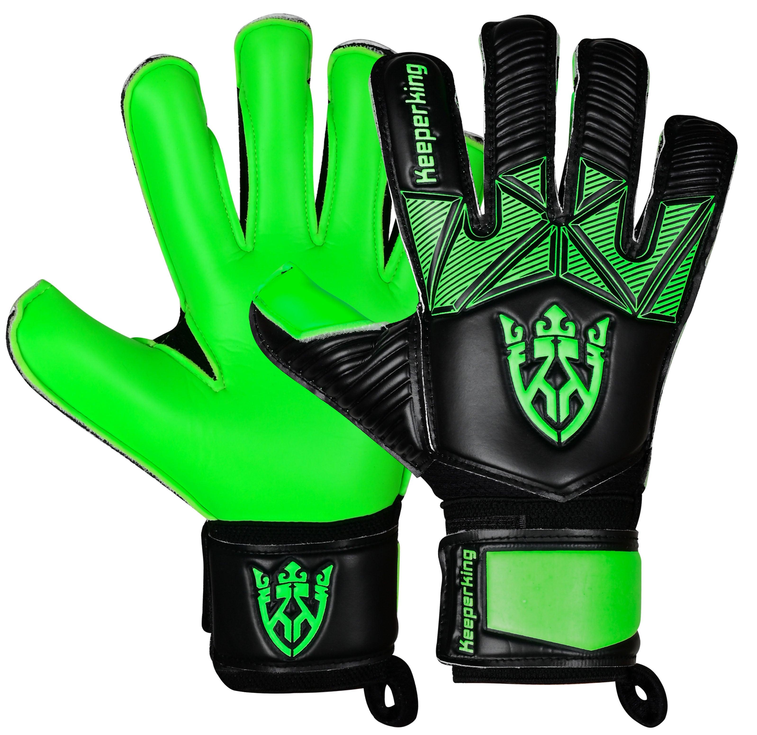 ALPHA DUNKELGRÜN OHNE FINGERSAVE Torwarthandschuhe - Keeperking