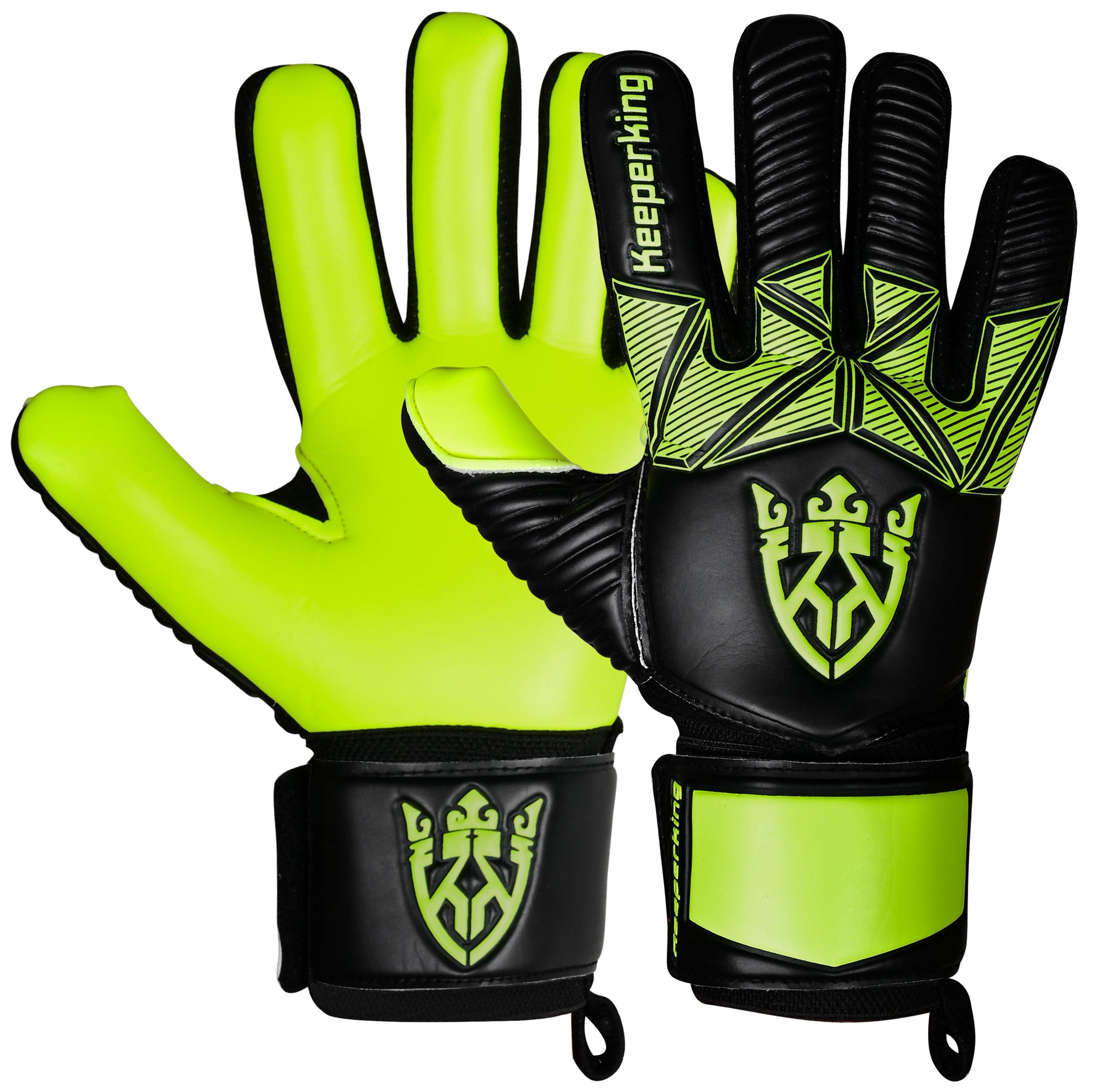 ALPHA HELLGRÜN OHNE FINGERSAVE Torwarthandschuhe - Keeperking