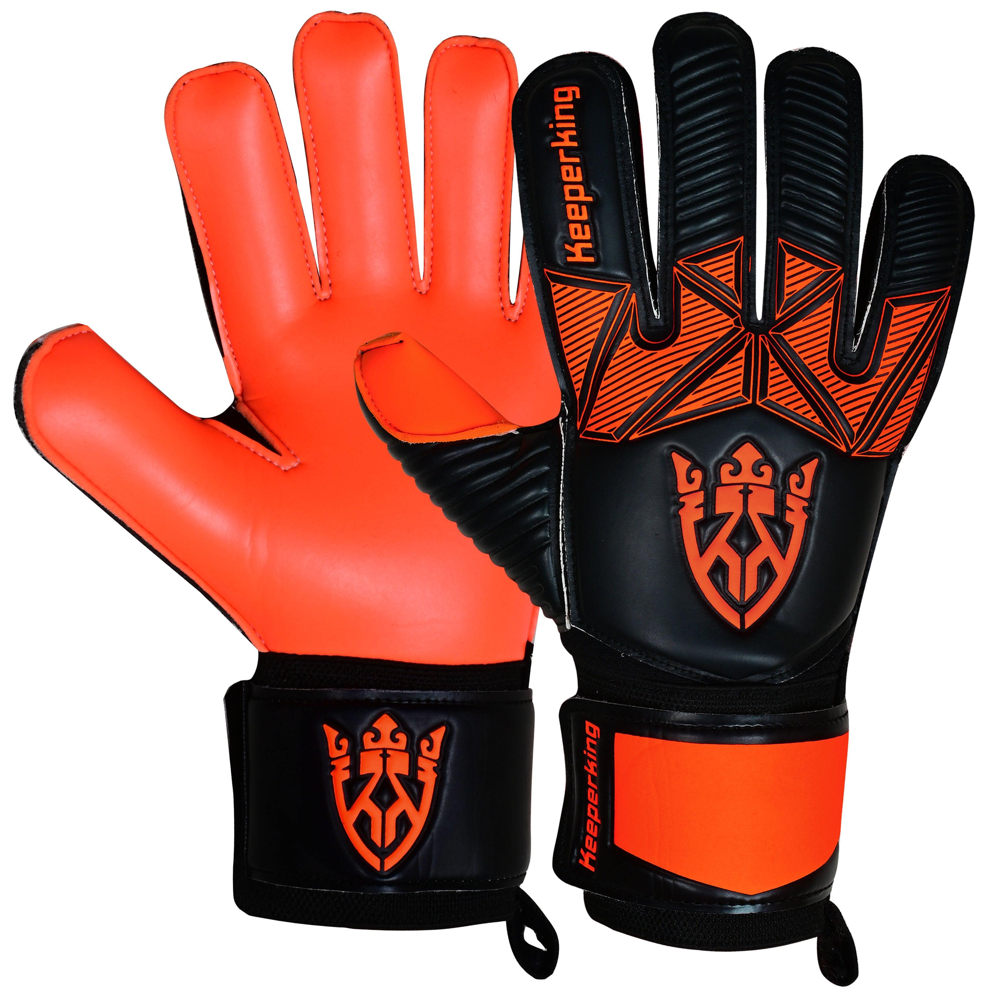 ALPHA ORANGE OHNE FINGERSAVE Torwarthandschuhe - Keeperking