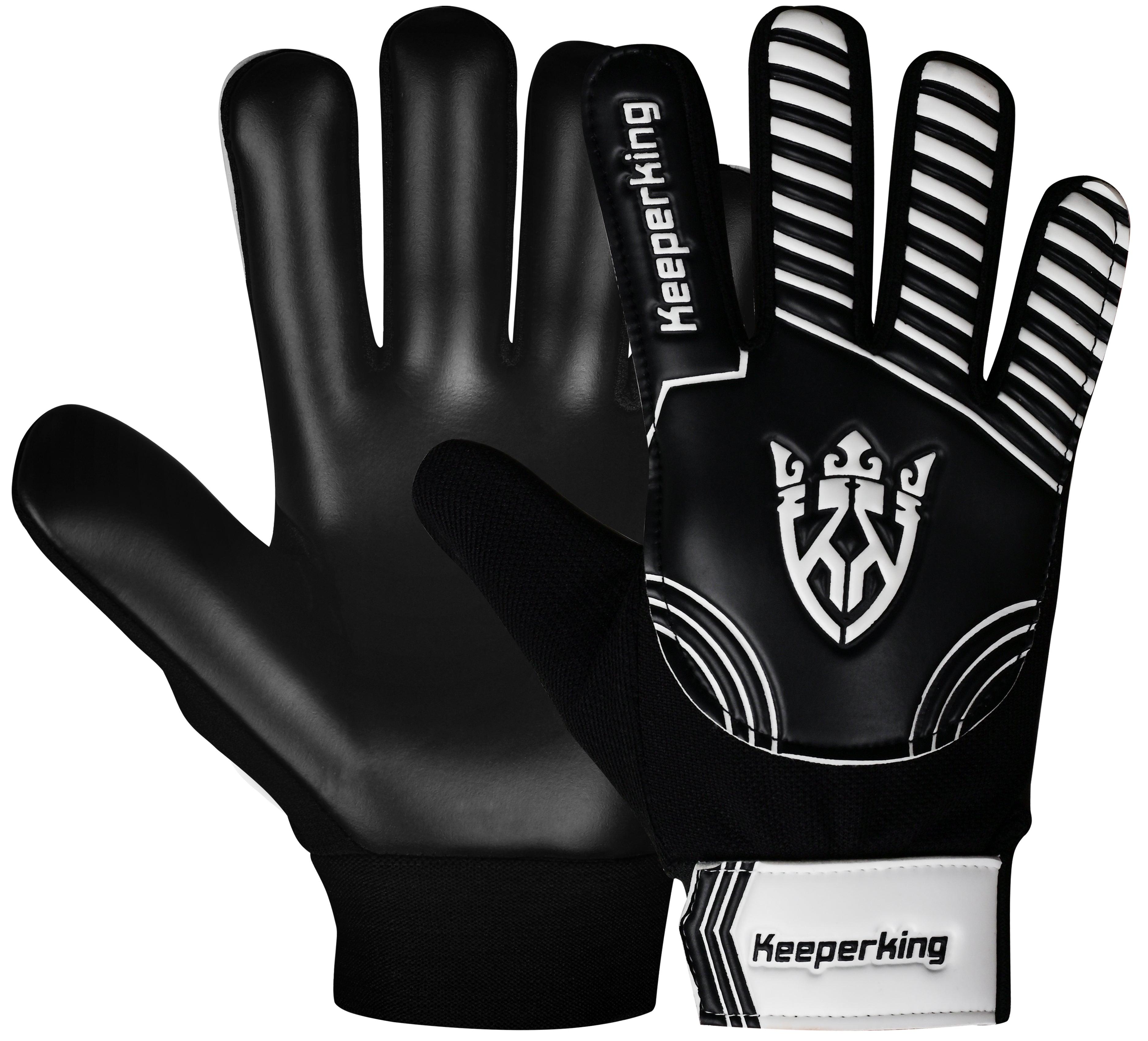 CLAW 2.0 SCHWARZ & WEISS Kinder Torwarthandschuhe - Keeperking