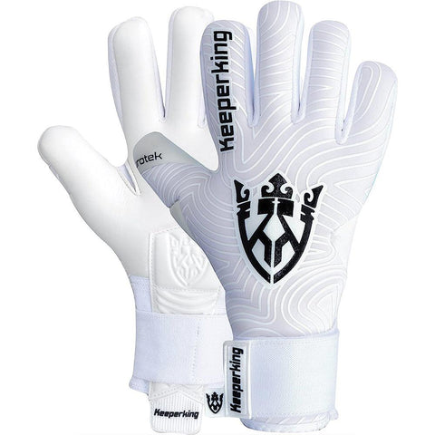 Eurotek White-Black-Negative Cut Goalkeeper Glove