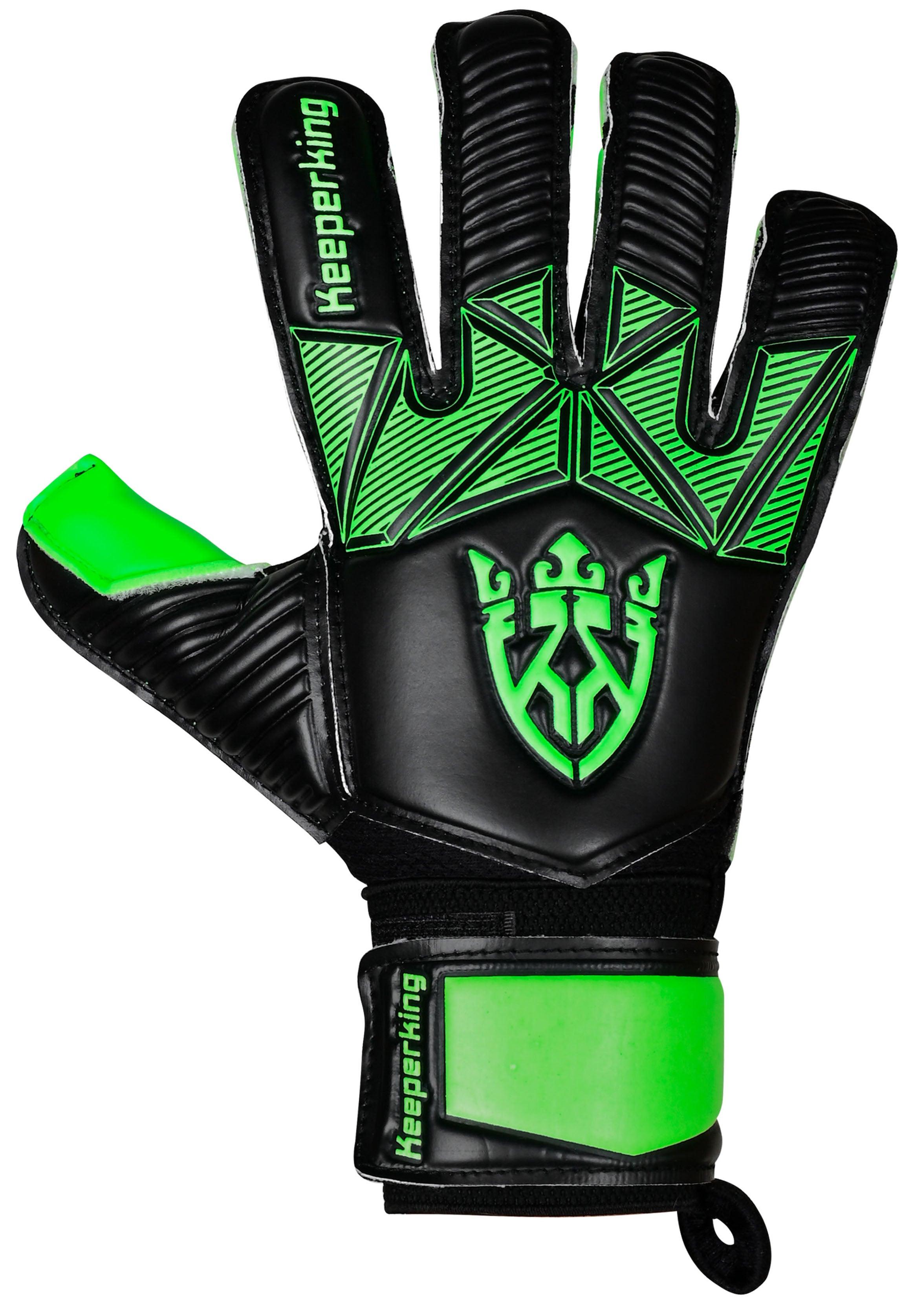 ALPHA DUNKELGRÜN OHNE FINGERSAVE Torwarthandschuhe - Keeperking