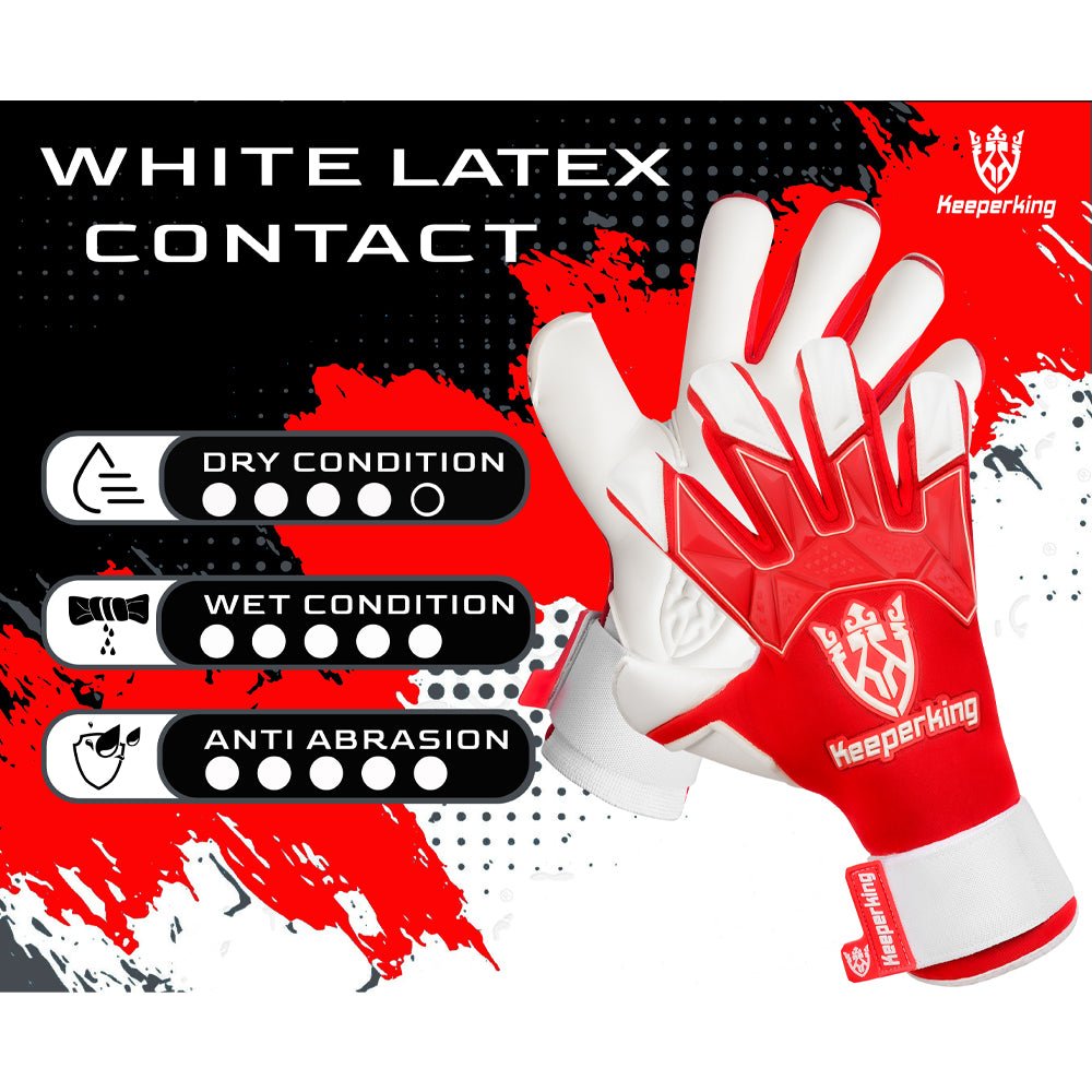 Gladiator Rot Negative Cut Erwachsene Torwarthandschuhe - Keeperking