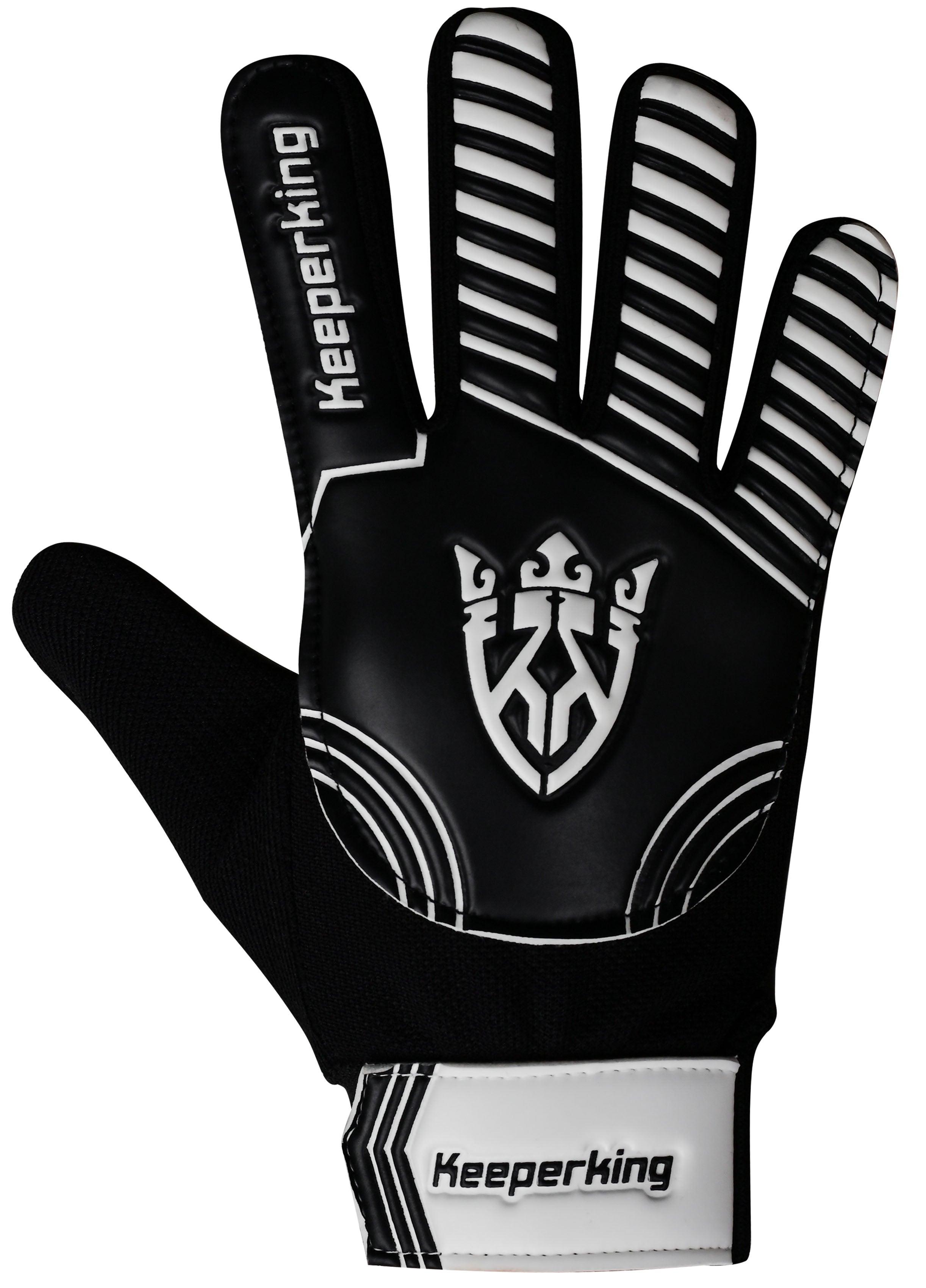 CLAW 2.0 SCHWARZ & WEISS Kinder Torwarthandschuhe - Keeperking