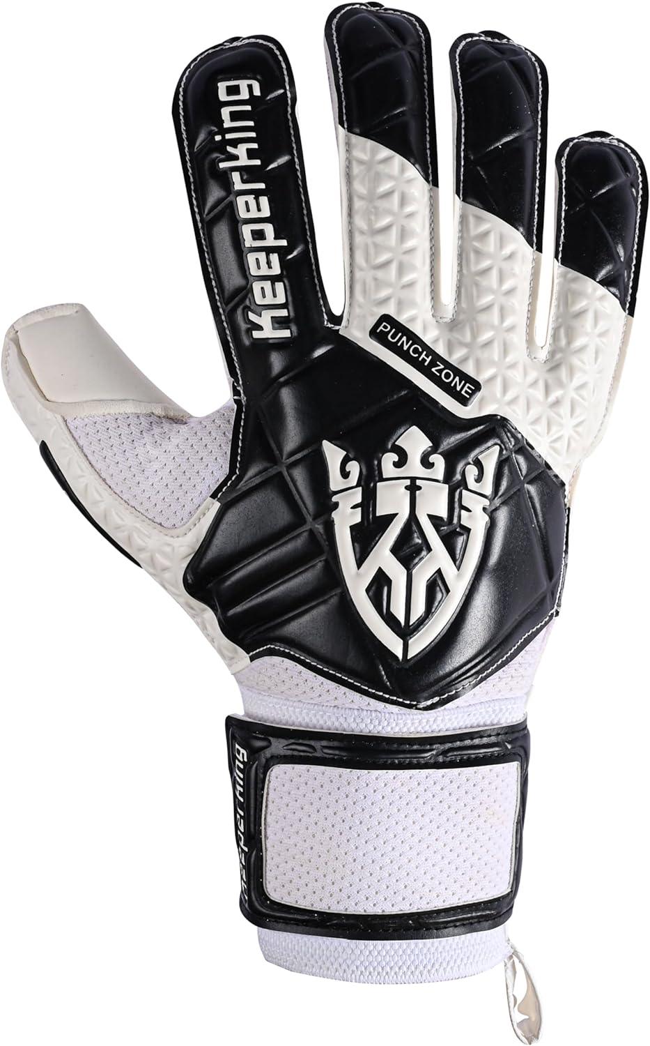 Schwarz und Weiße SP 2.0 Kinder Torwarthandschuhe - Keeperking