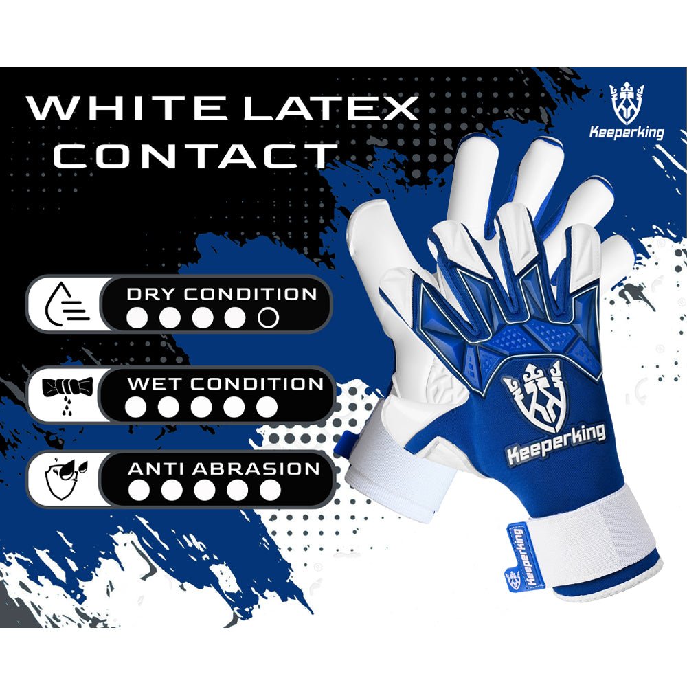 Gladiator Blau Negative Cut Erwachsene Torwarthandschuhe - Keeperking