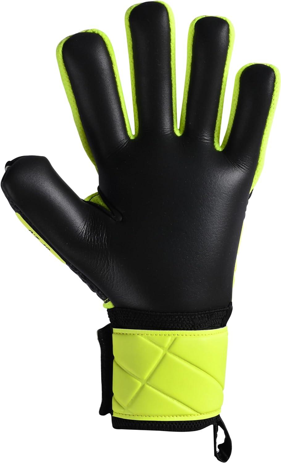 Yellow goalkeeper gloves for children