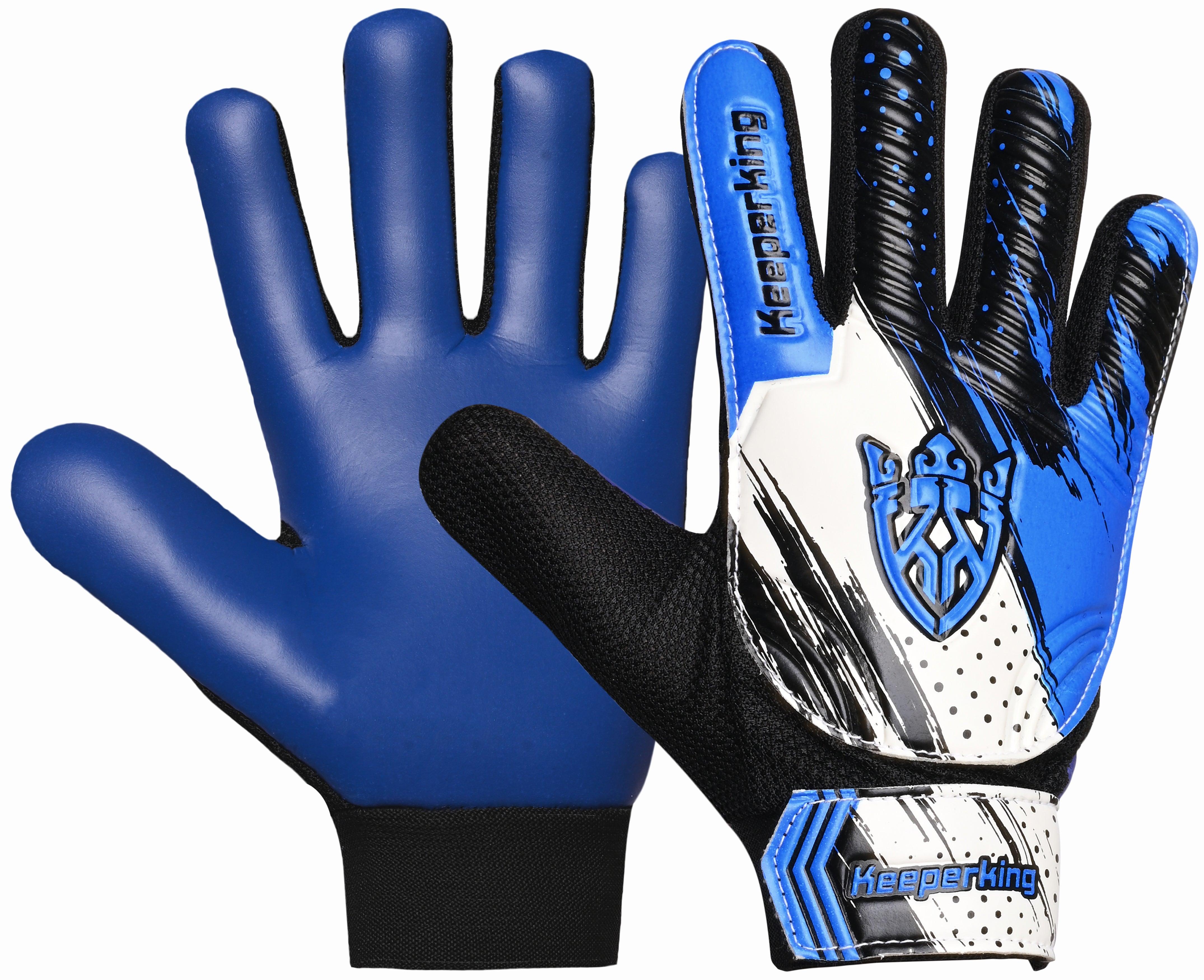 CLAWXEN Blau Kinder Torwarthandschuhe - Keeperking