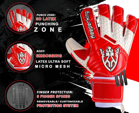 Red SP 2.0 kids goalkeeper gloves