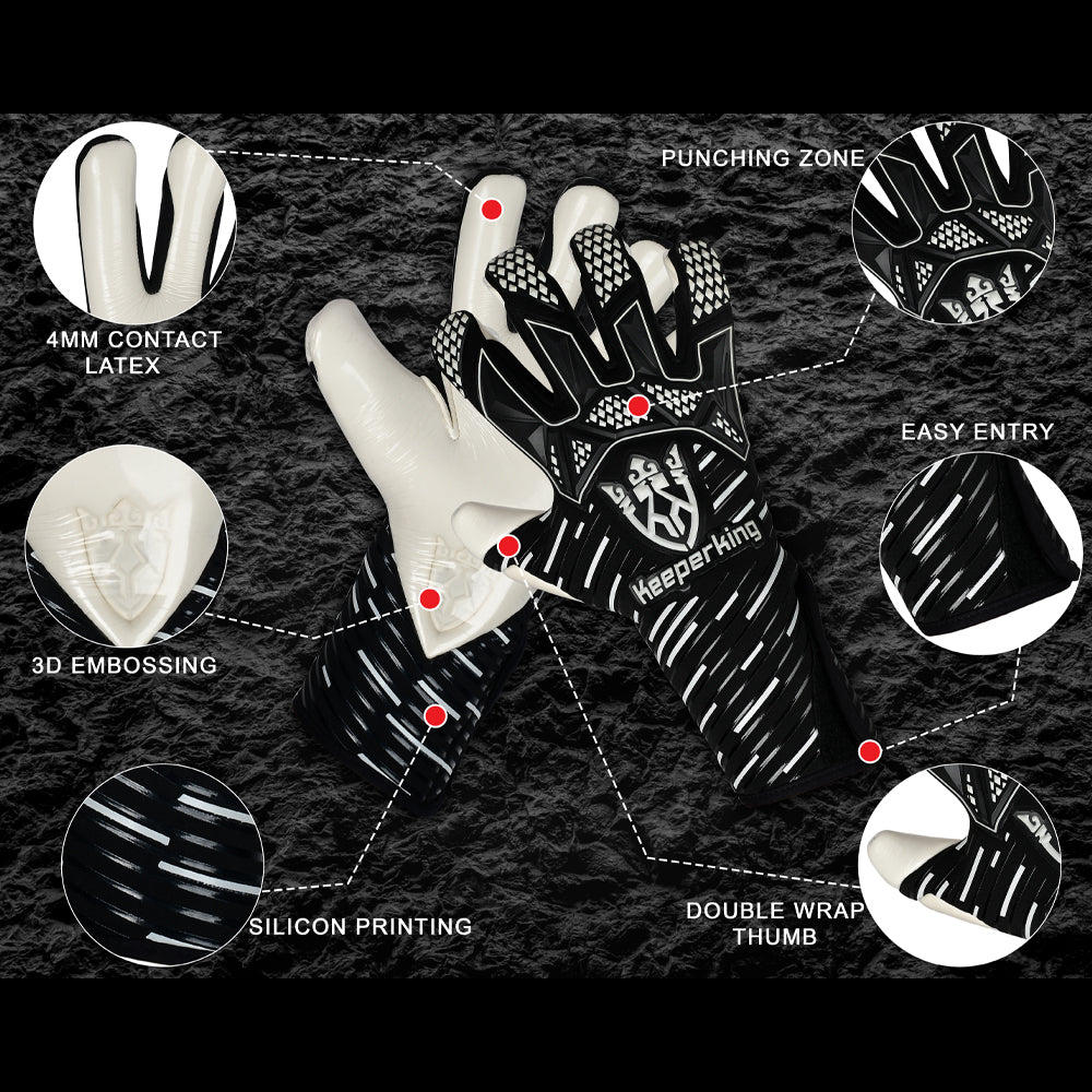 Gladiator King Negative Cut Erwachsene Torwarthandschuhe - Keeperking