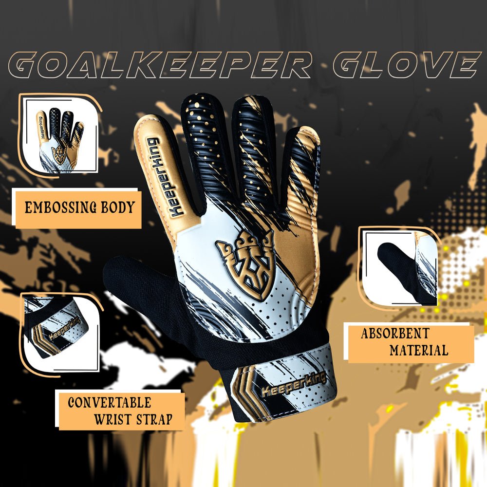 CLAWXEN Golden Kinder Torwarthandschuhe - Keeperking