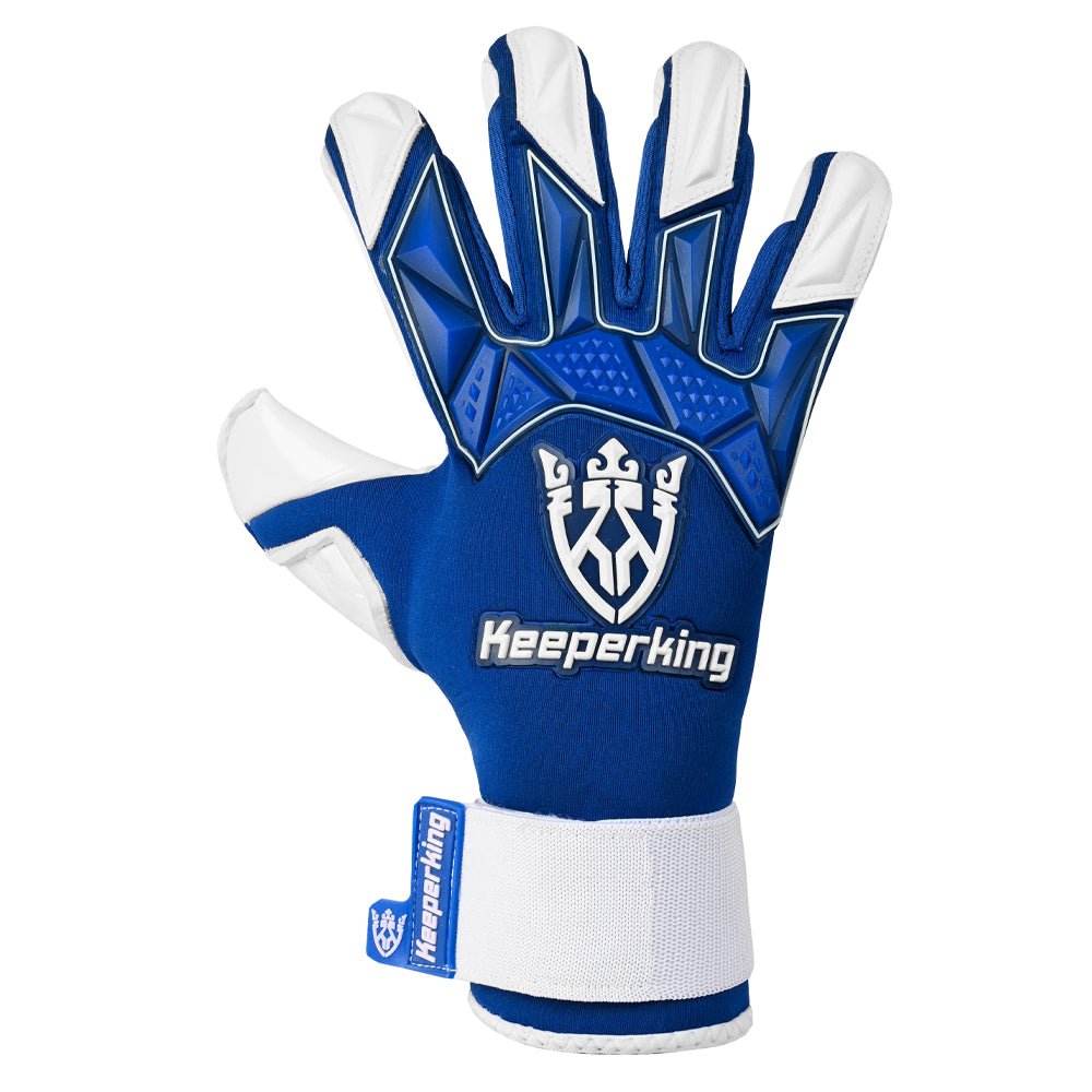 Gladiator Blau Negative Cut Erwachsene Torwarthandschuhe - Keeperking