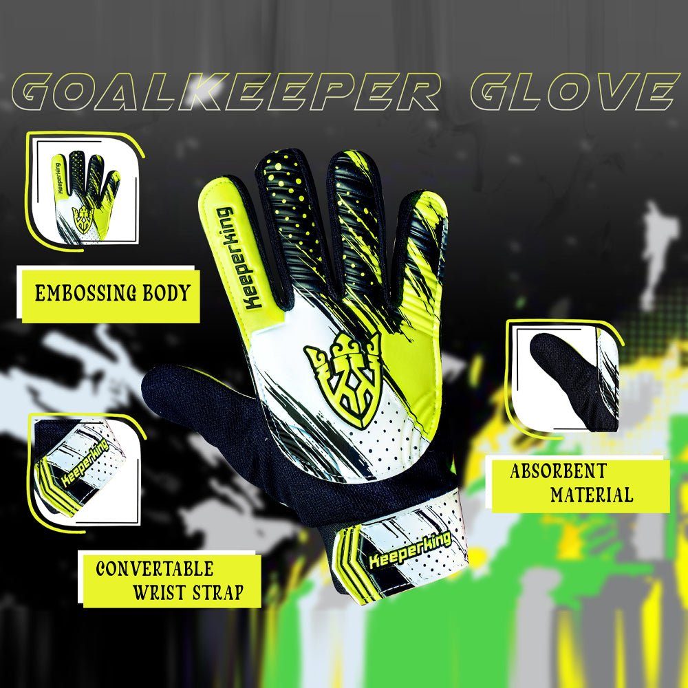 CLAWXEN Gelb Kinder Torwarthandschuhe - Keeperking