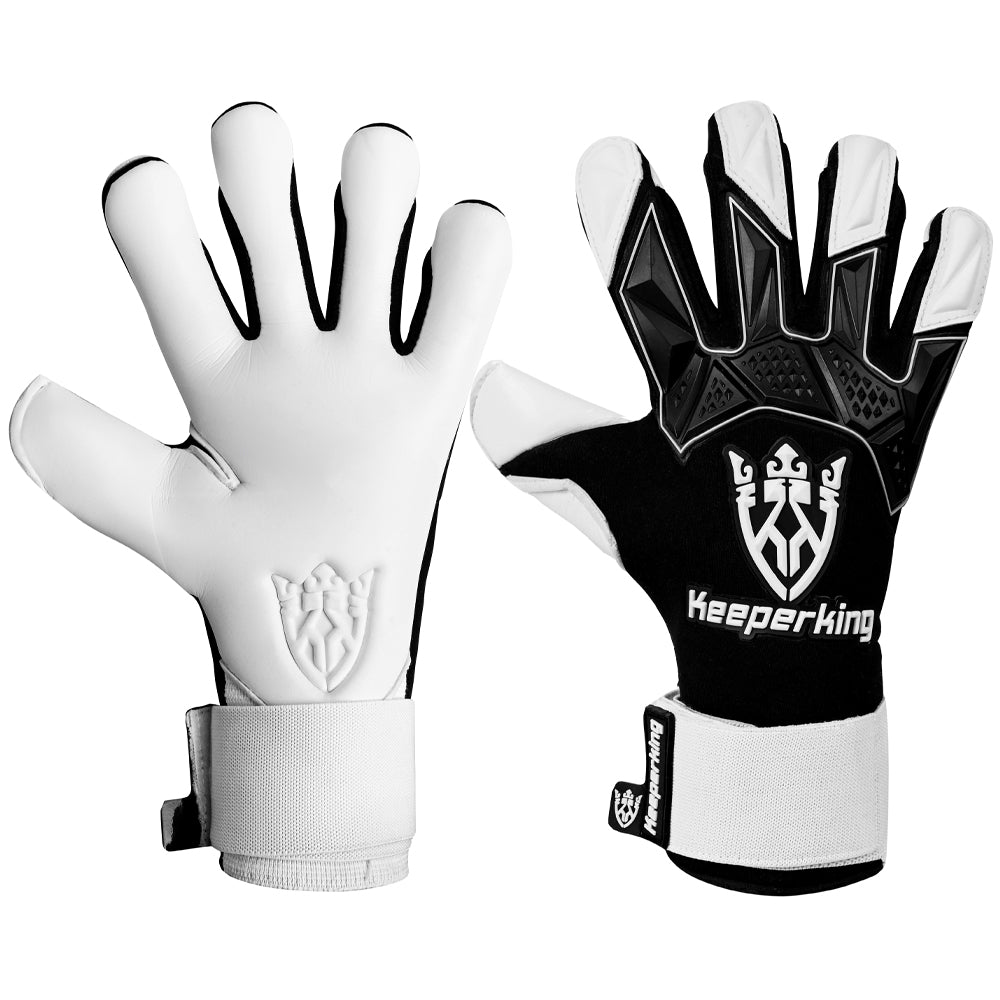 gladiator handschuhe Gladiator Weiß und Schwarz Negative Cut Erwachsene Torwarthandschuhe