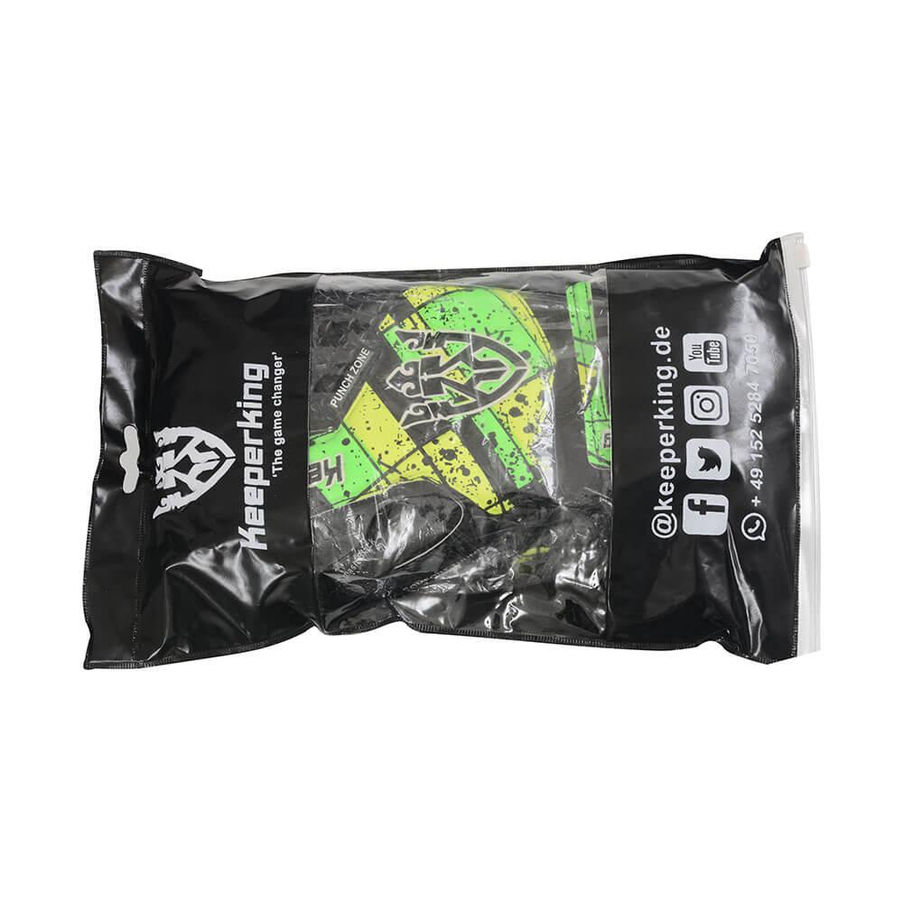 Splash Schwarz, Grün Kinder Torwarthandschuhe - Keeperking