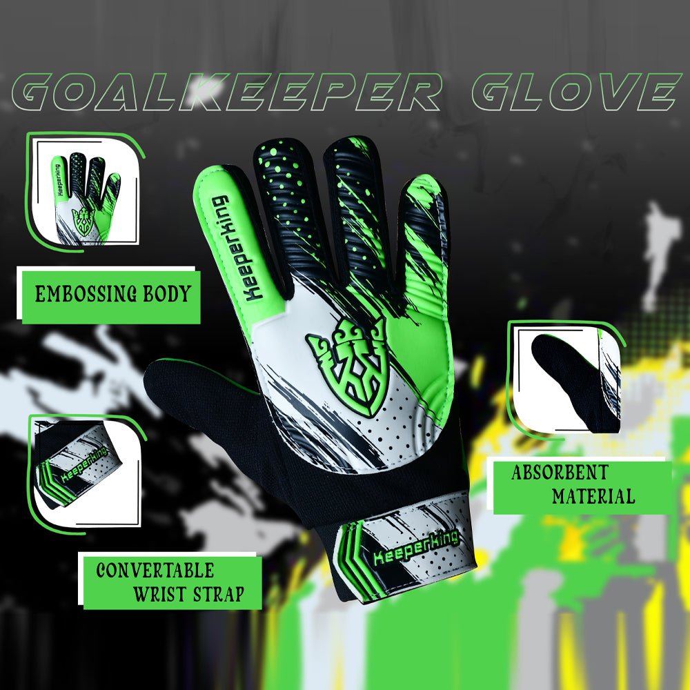 CLAWXEN Grün Kinder Torwarthandschuhe - Keeperking