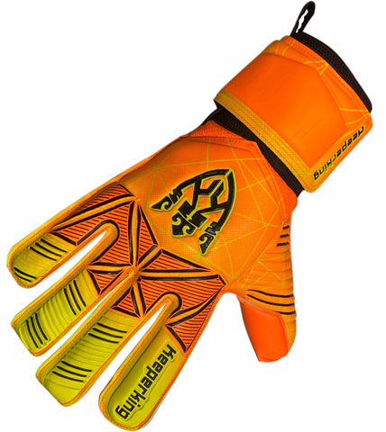 Orange Alpha Torwarthandschuhe mit Fingersave