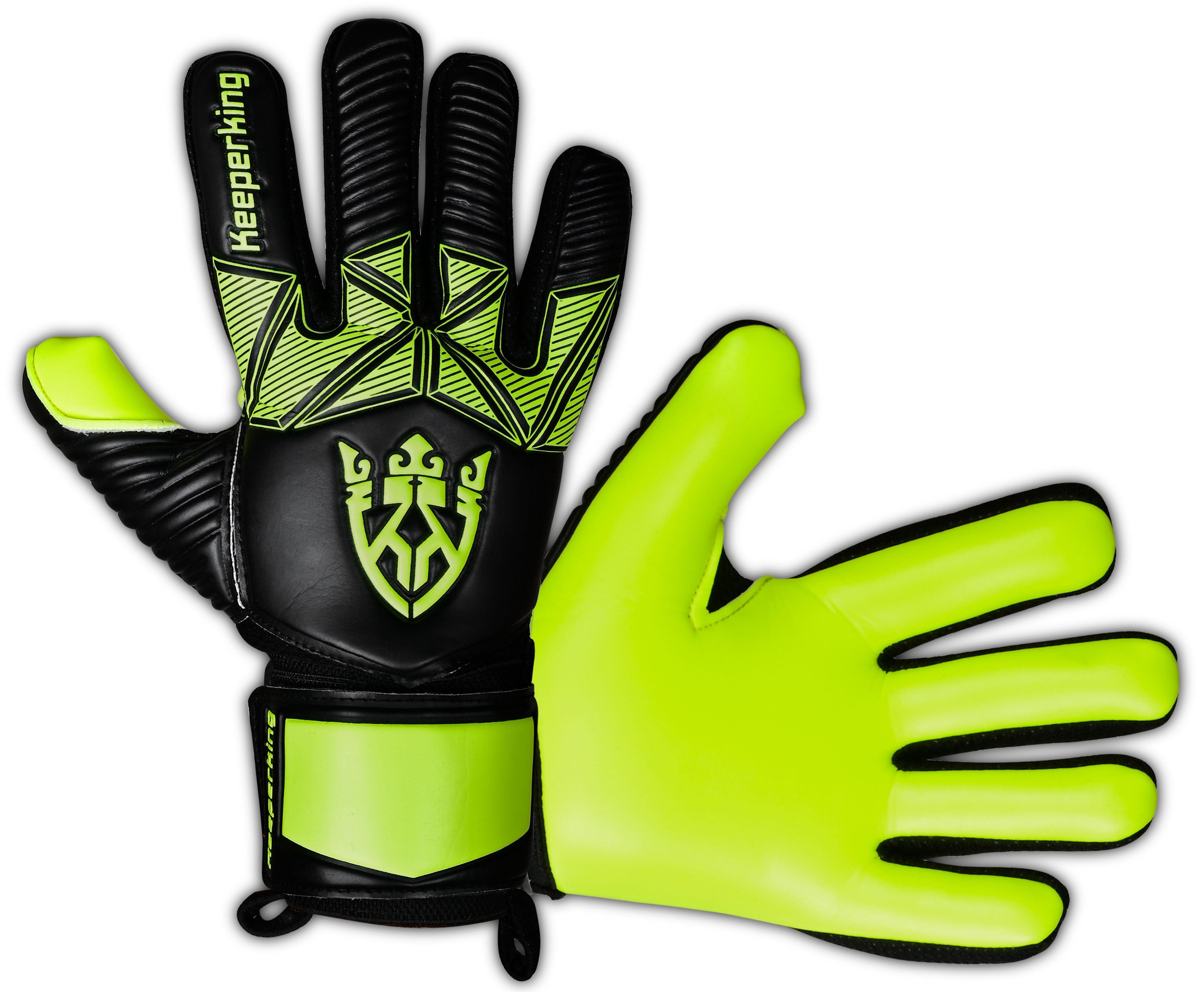 ALPHA HELLGRÜN OHNE FINGERSAVE Torwarthandschuhe - Keeperking