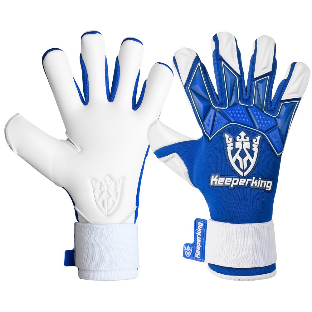 Gladiator Blau Negative Cut Erwachsene Torwarthandschuhe - Keeperking