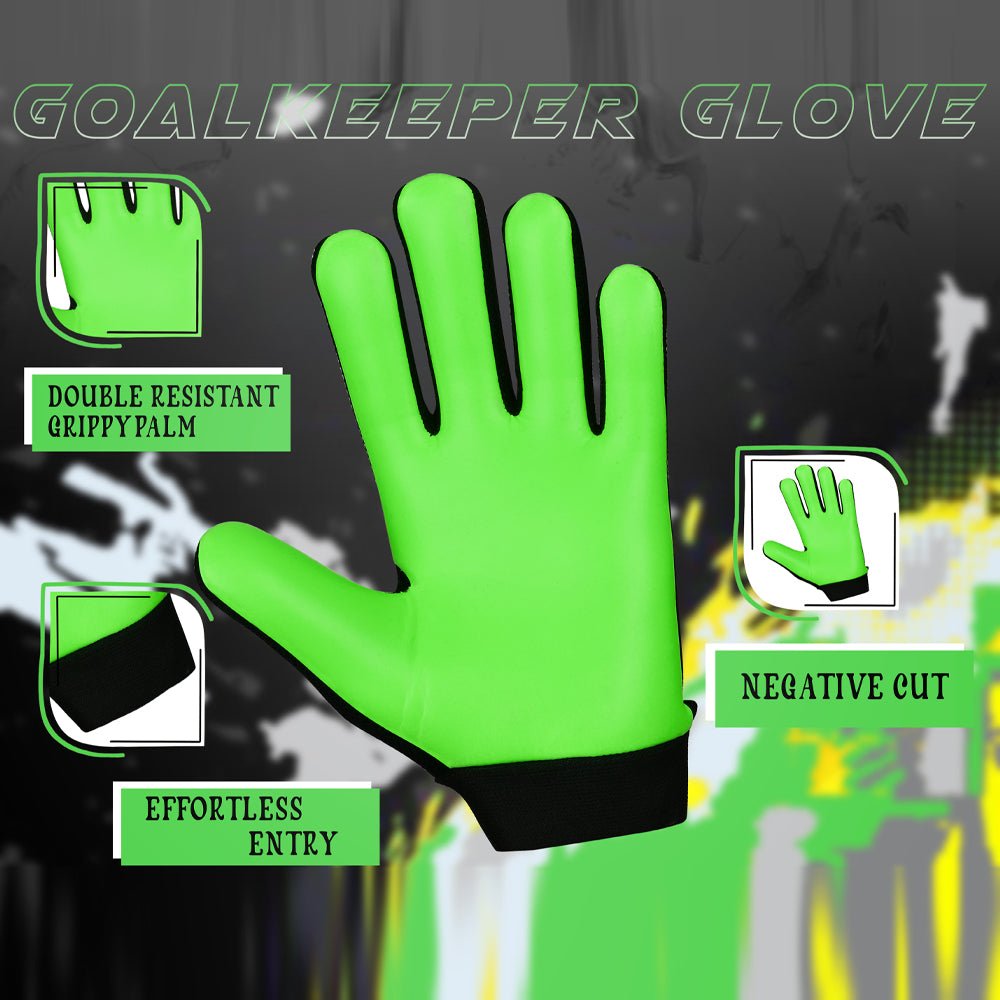 CLAWXEN Grün Kinder Torwarthandschuhe - Keeperking