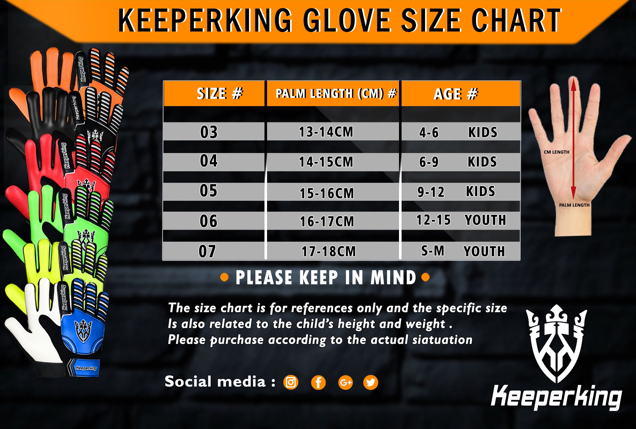 Claw Kinder Gelb/Schwarz Torwarthandschuh - Keeperking