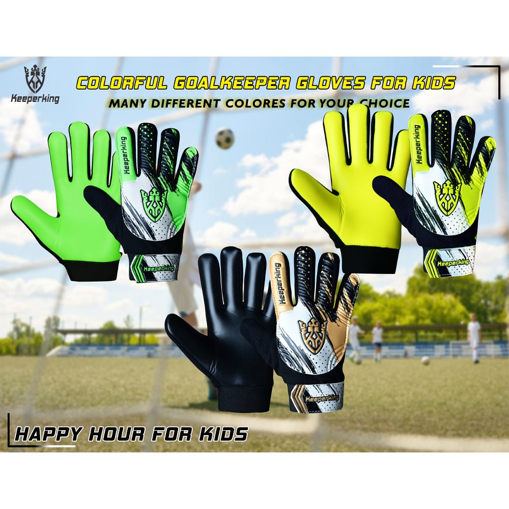 CLAWXEN Golden Kinder Torwarthandschuhe - Keeperking