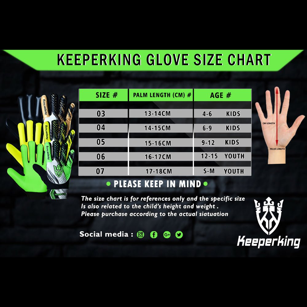 CLAWXEN Grün Kinder Torwarthandschuhe - Keeperking