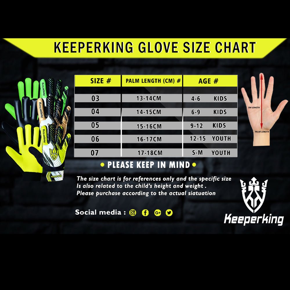 CLAWXEN Gelb Kinder Torwarthandschuhe - Keeperking