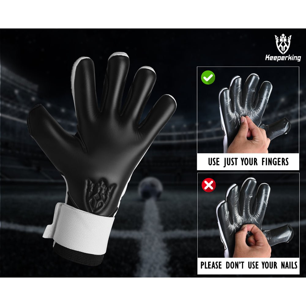 Gladiator Gelb Negative Cut Erwachsene Torwarthandschuhe - Keeperking