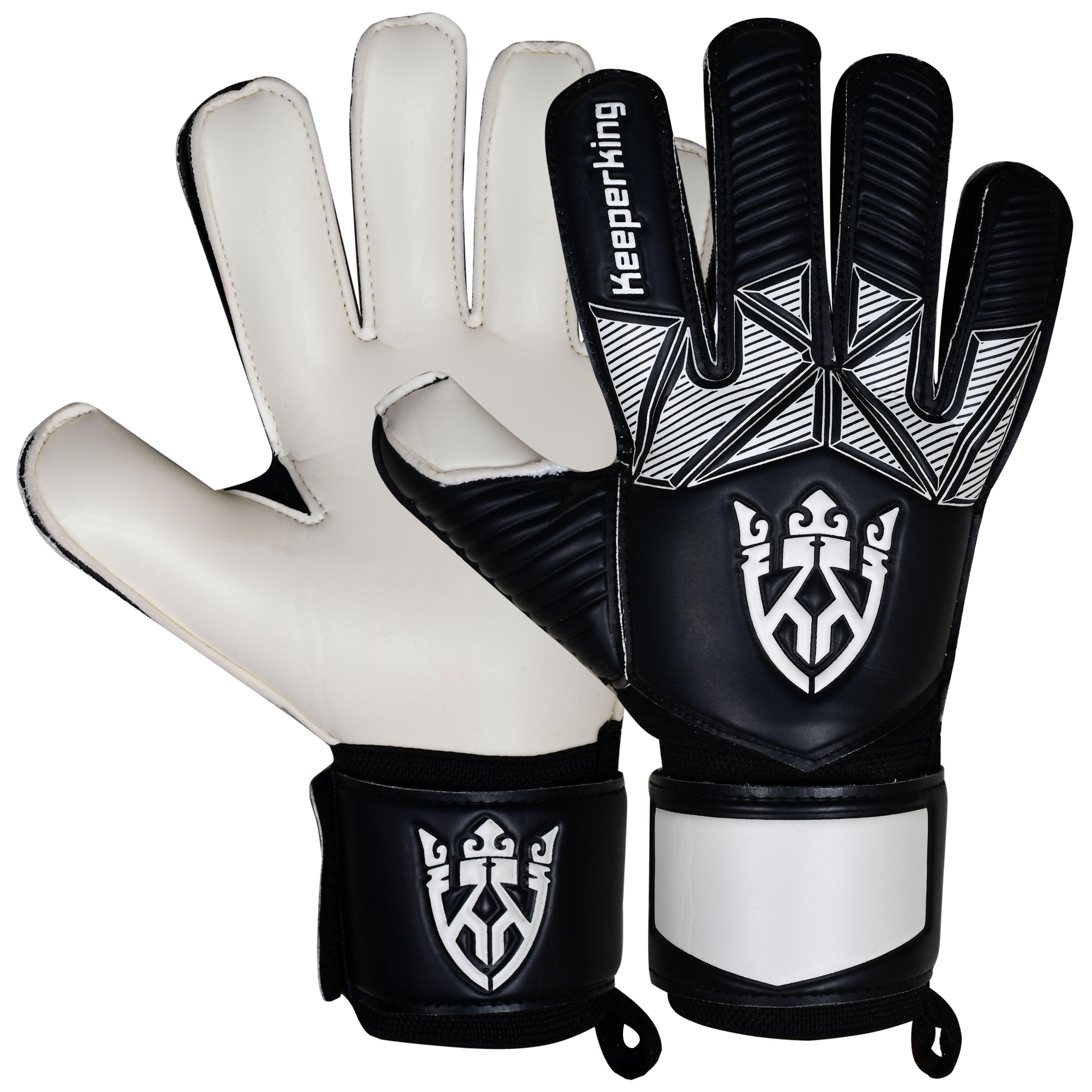 ALPHA WHITE OHNE FINGERSAVE Torwarthandschuhe - Keeperking