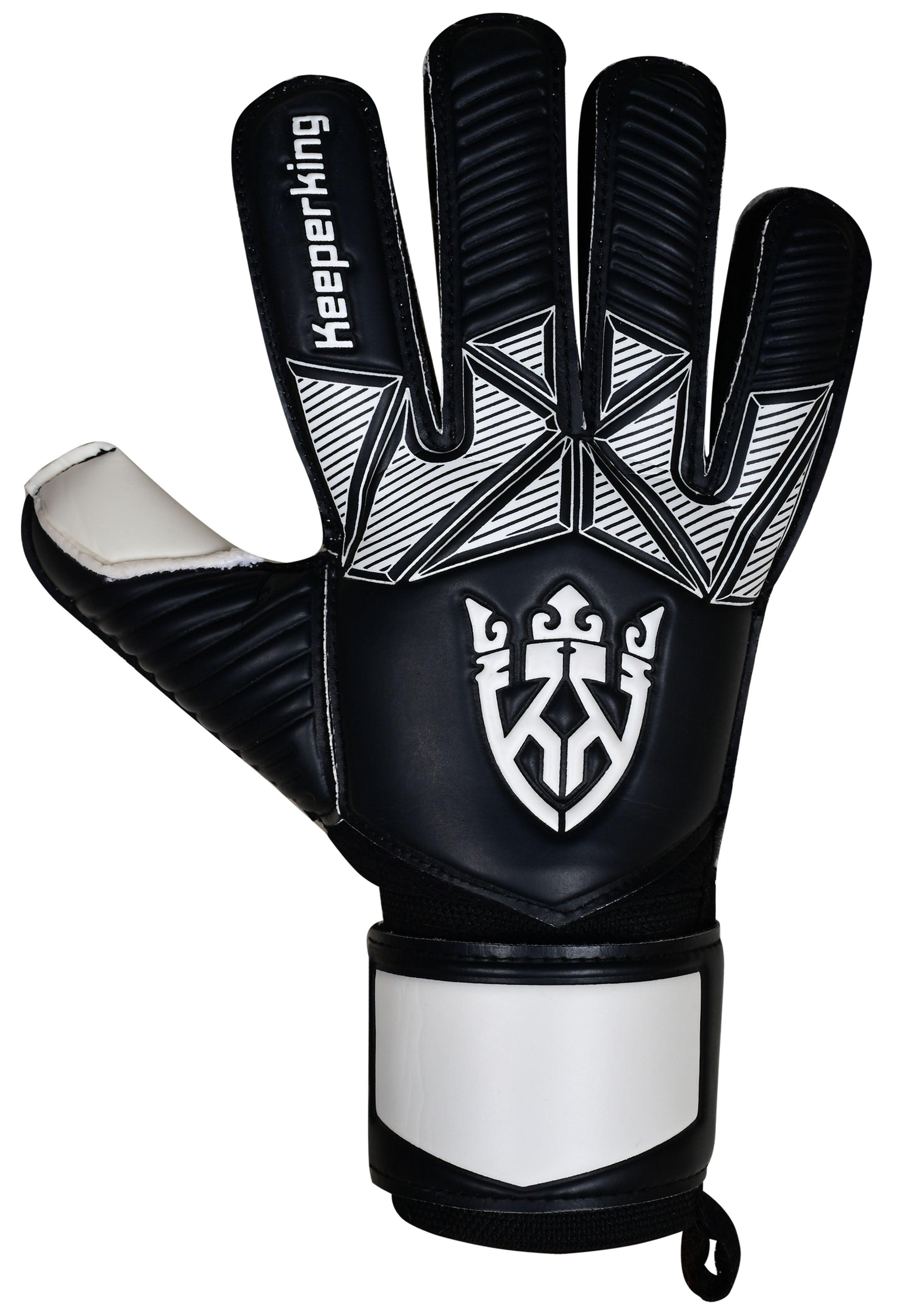 ALPHA WHITE OHNE FINGERSAVE Torwarthandschuhe - Keeperking