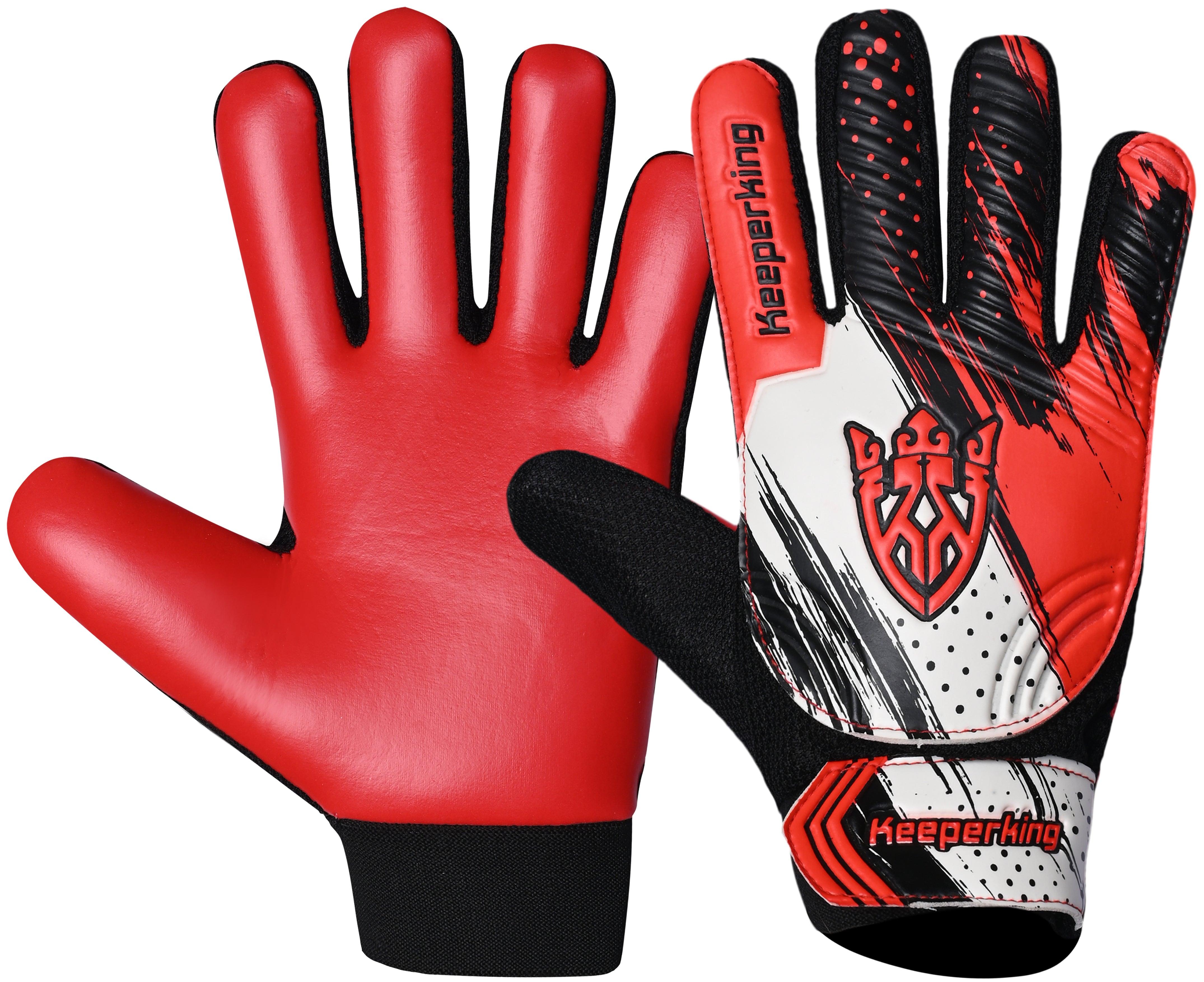 CLAWXEN Rot Kinder Torwarthandschuhe - Keeperking