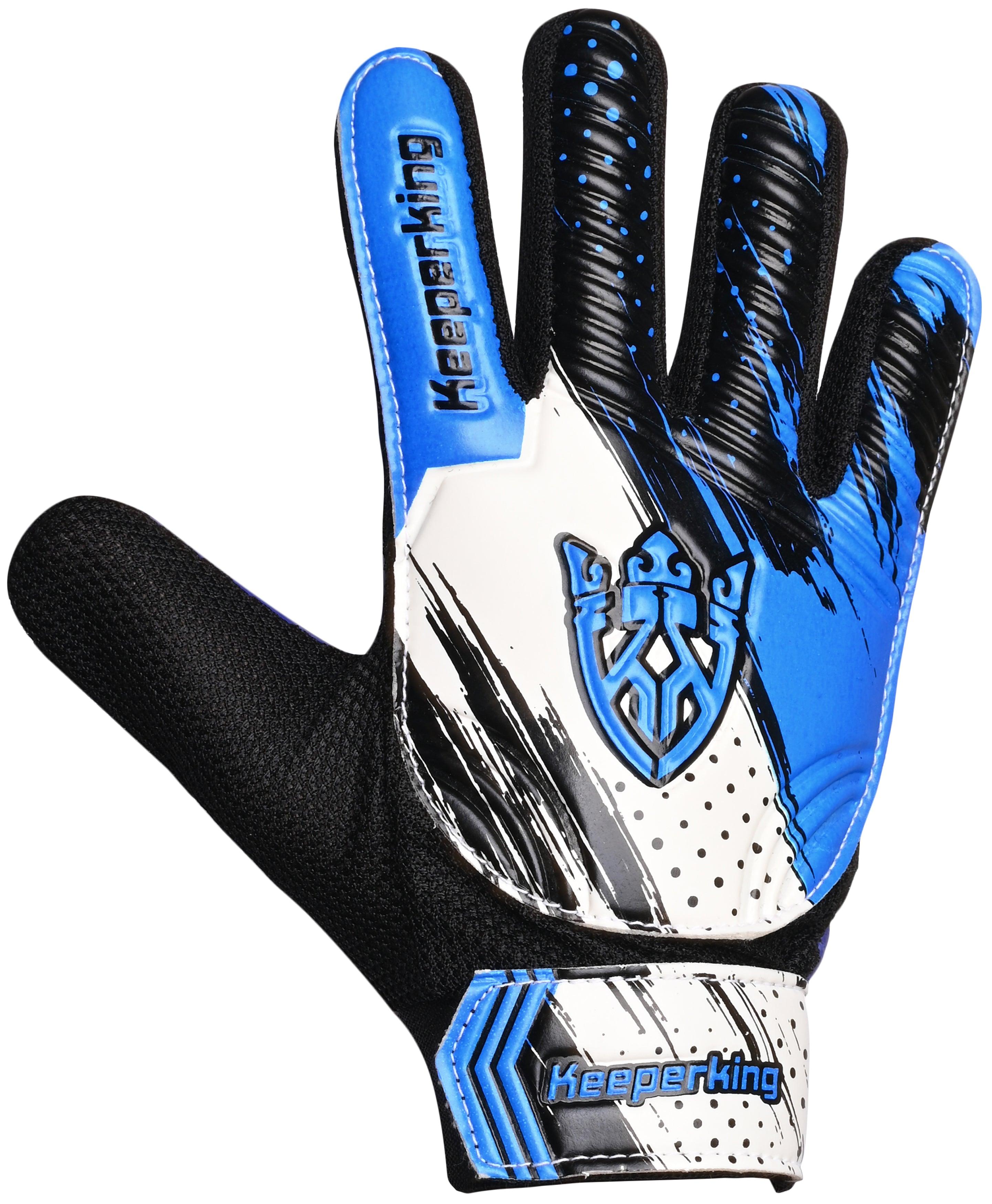 CLAWXEN Blau Kinder Torwarthandschuhe - Keeperking