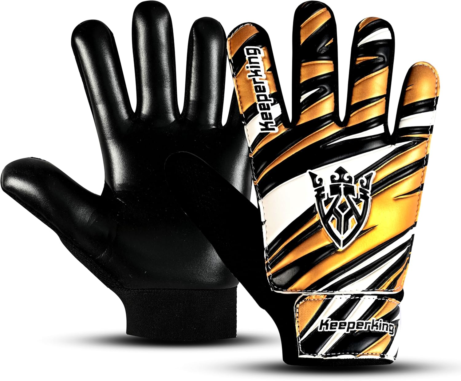 Claw Kinder-Torwarthandschuhe in Gold – Profi Torwart Handschuhe